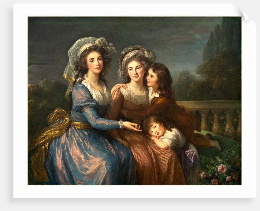 The Marquise de Pezay, and the Marquise de Rougé with Her Sons Alexis and Adrien, 1787 by Elisabeth-Louise Vigée Le Brun