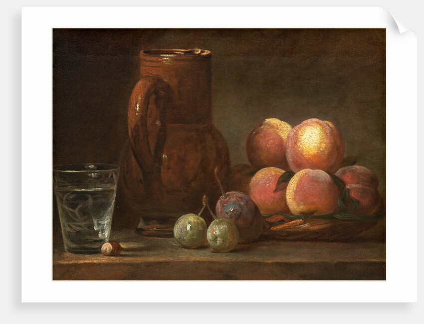 Fruit, Jug, and a Glass by Jean Siméon Chardin