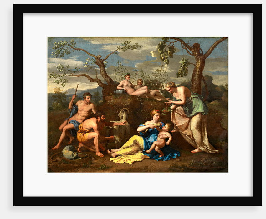 Nymphs Feeding the Child Jupiter, c. 1650 by Follower of Nicolas Poussin