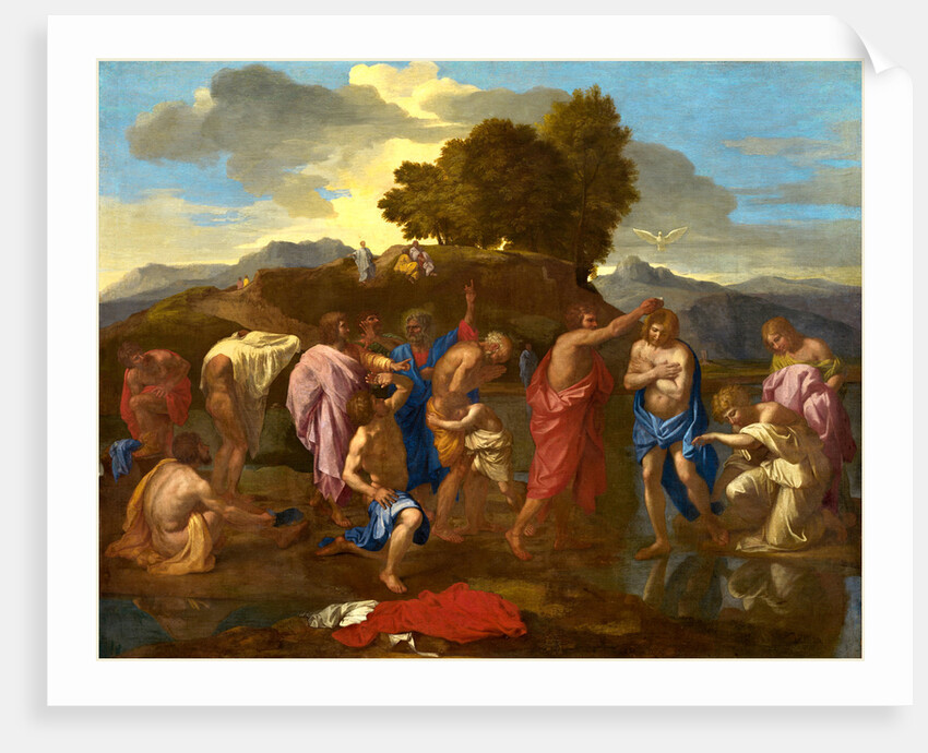 The Baptism of Christ by Nicolas Poussin