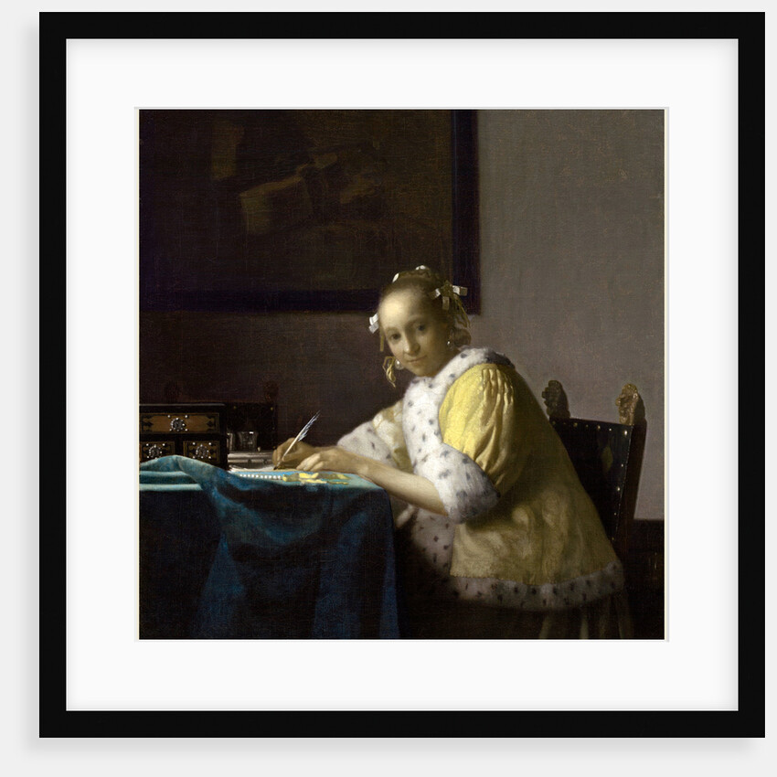 Dutch, A Lady Writing, c. 1665 by Johannes Vermeer