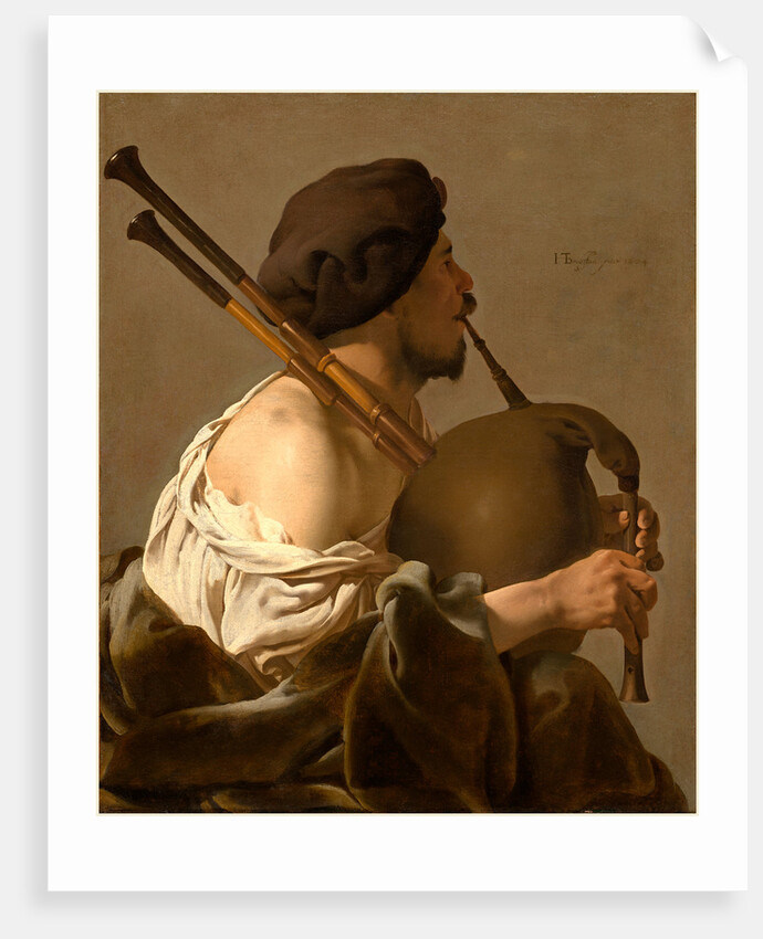 Dutch, Bagpipe Player, 1624 by Hendrick ter Brugghen