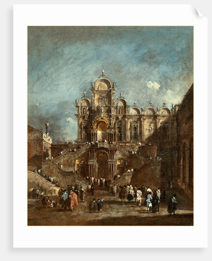 Italian, Temporary Tribune in the Campo San Zanipolo, Venice, 1782 or after by Francesco Guardi