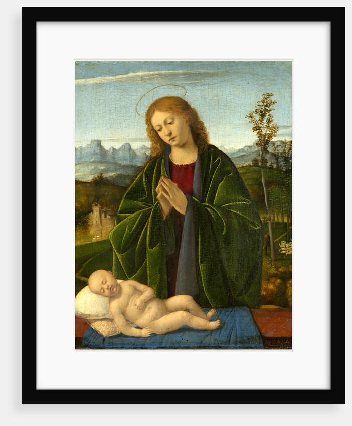 Italian, Madonna Adoring the Child, c. 1520 by Marco Basaiti