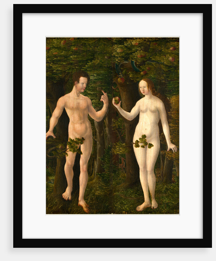 The Fall of Man middle panel, c. 1535, oil on hardboard transferred from panel by Workshop of Albrecht Altdorfer