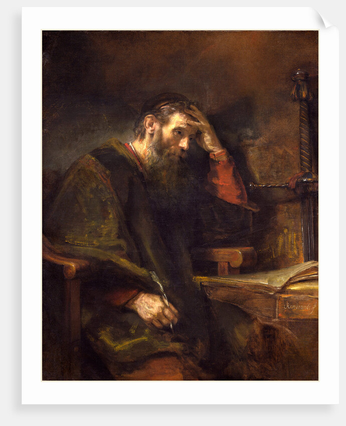 Dutch, The Apostle Paul, c. 1657 by Rembrandt van Rijn