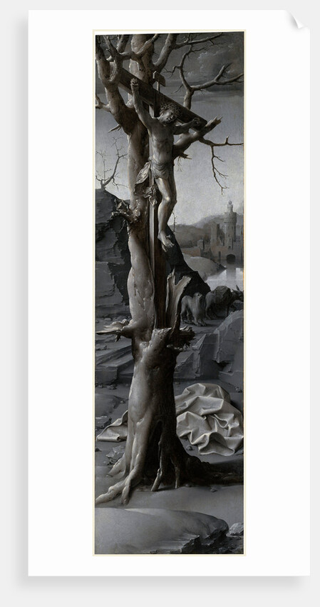 Saint Jerome Penitent left panel by Jan Gossaert