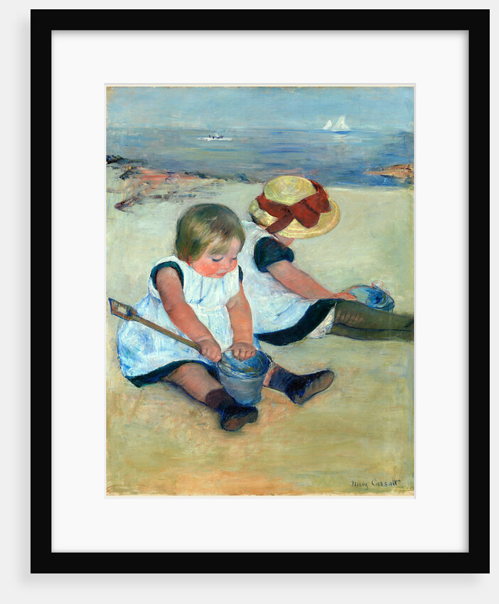 American, Children Playing on the Beach, 1884 by Mary Cassatt