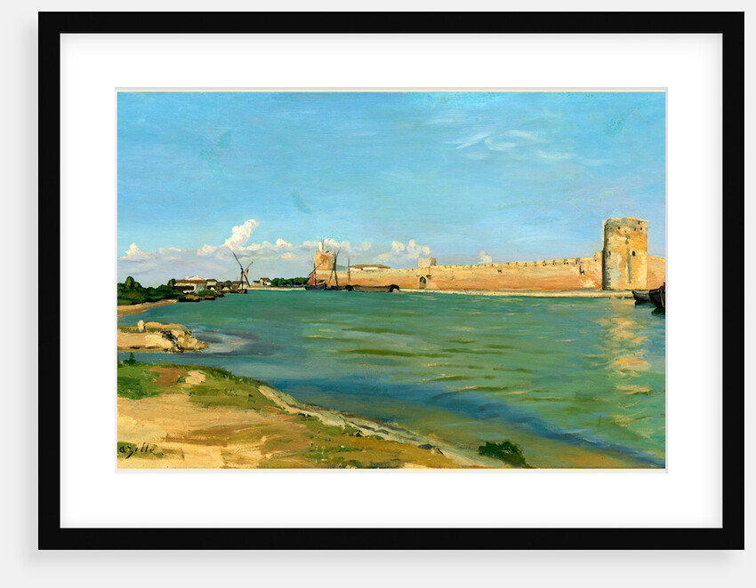 The Ramparts at Aigues-Mortes, 1867 by Frédéric Bazille