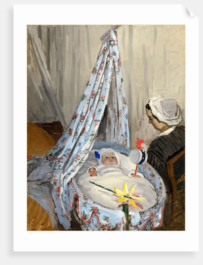 The Cradle-Camille with the Artist's Son Jean, 1867 by Claude Monet