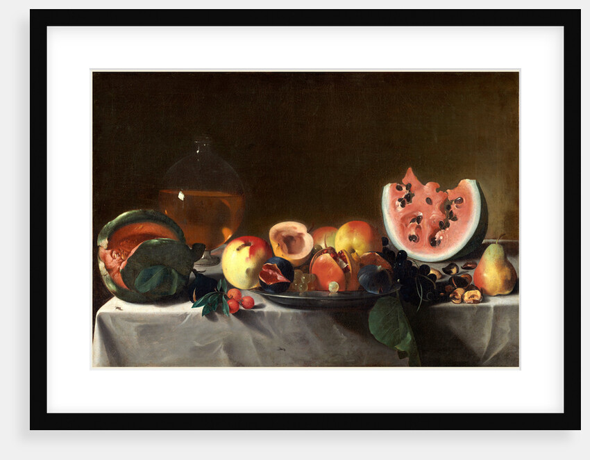 Still Life with Fruit and Carafe by Pensionante del Saraceni