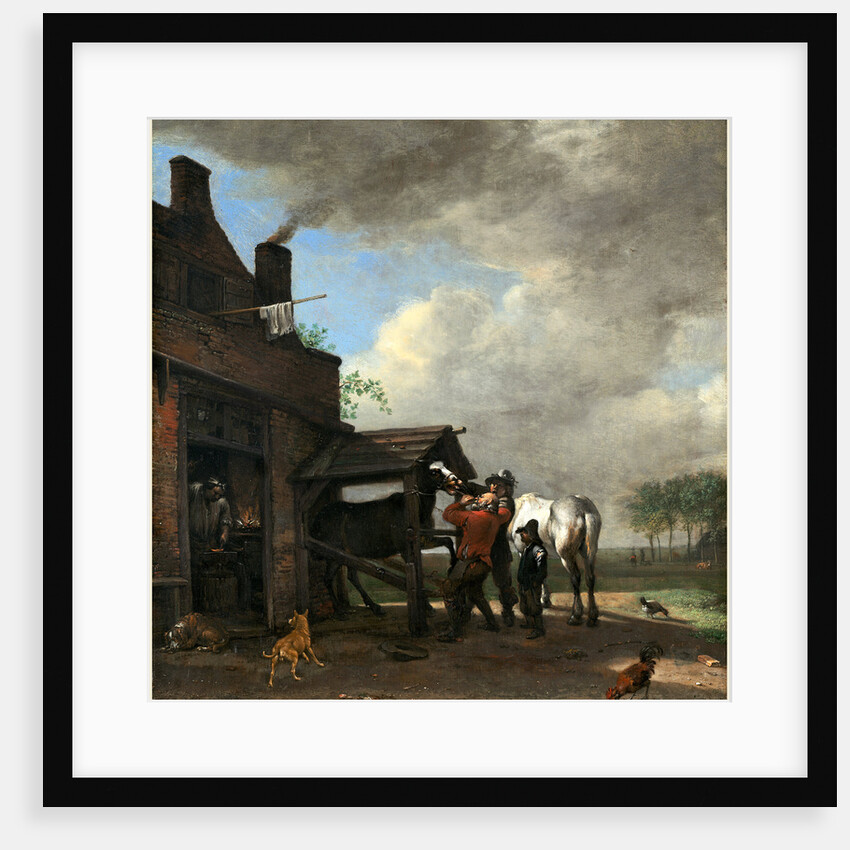 Dutch, A Farrier's Shop, 1648 by Paulus Potter