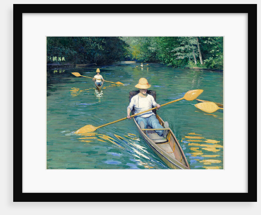 Skiffs, 1877 by Gustave Caillebotte