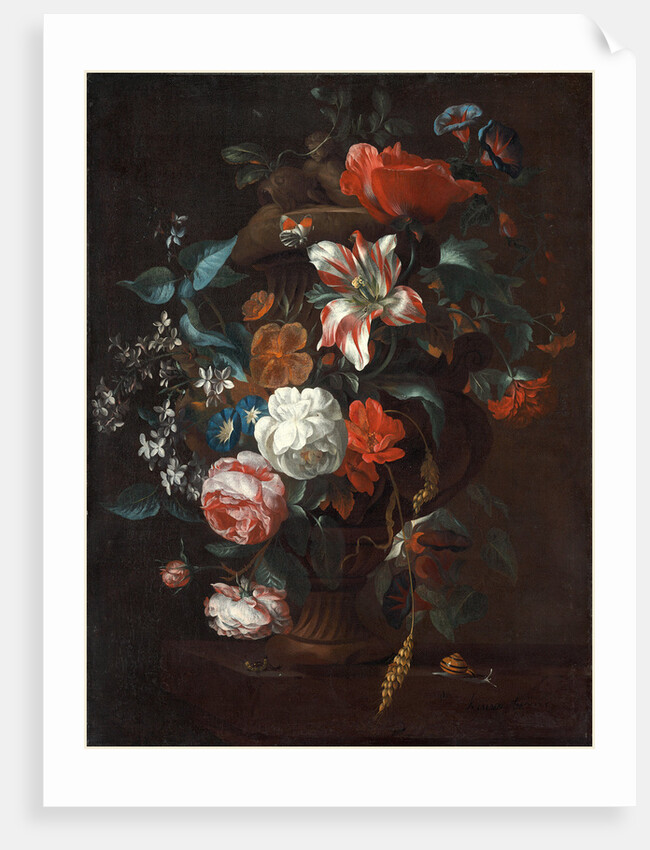 Dutch, Flowers in a Vase, c. 1700 by Philip van Kouwenbergh