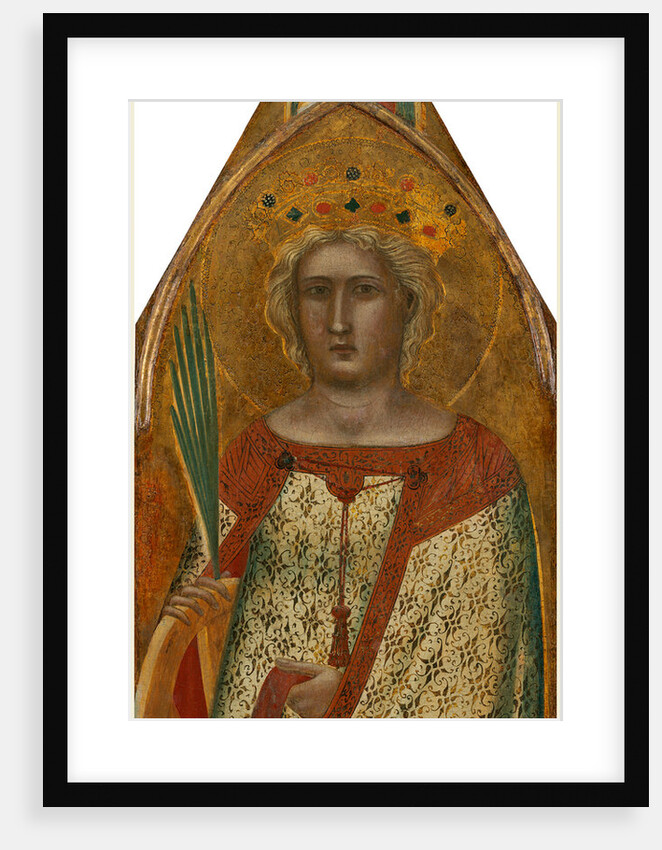 Italian, Madonna and Child with Saint Mary Magdalene and Saint Catherine right panel by Pietro Lorenzetti