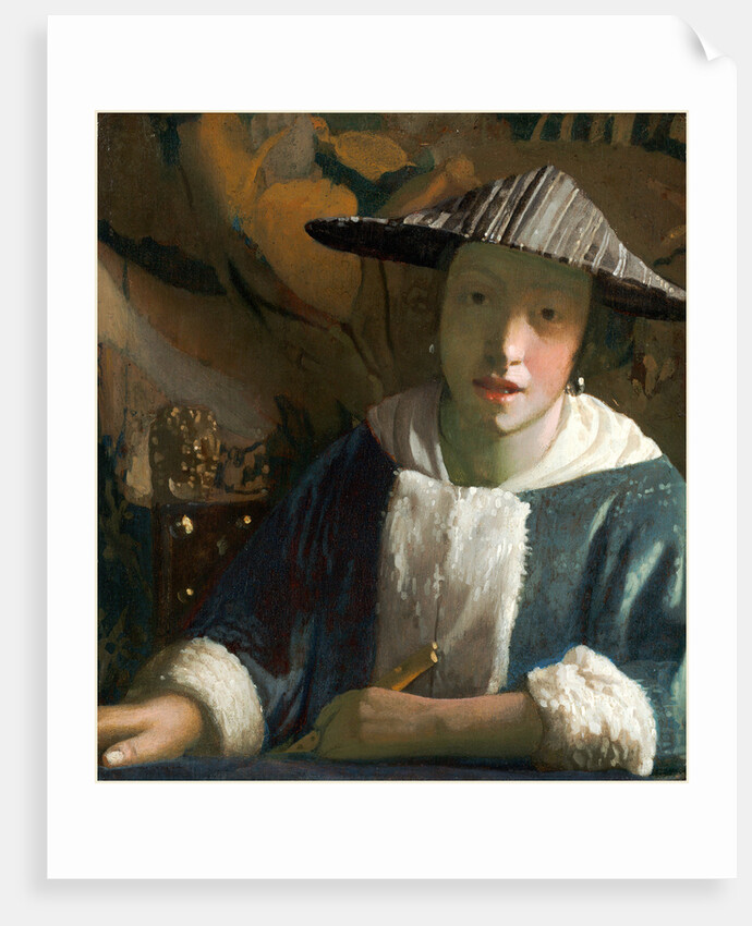 Dutch, Girl with a Flute, probably 1665-1670 by Johannes Vermeer