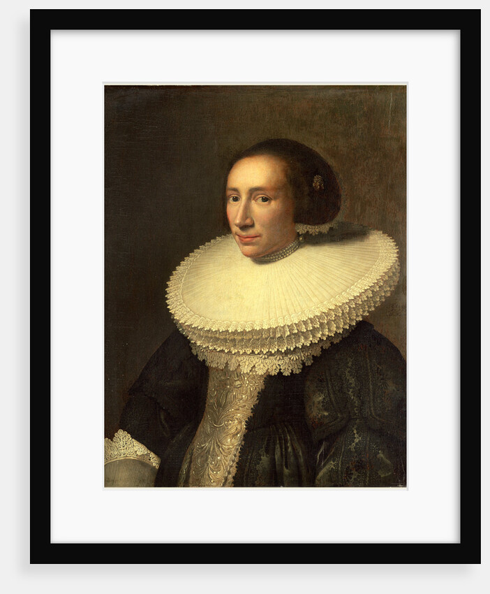 Portrait of a Lady with a Ruff, Dutch, 1638 by Michiel van Miereveld