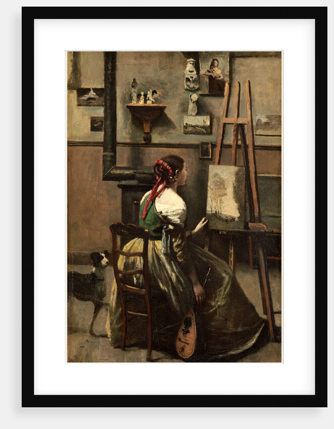 The Artist's Studio, c. 1868 by Jean-Baptiste-Camille Corot