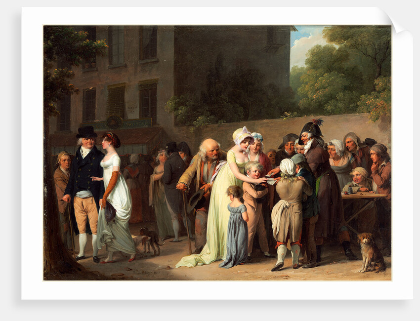 The Card Sharp on the Boulevard, 1806 by Louis-Léopold Boilly