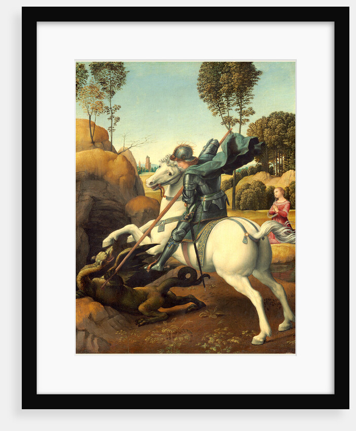 Italian, Saint George and the Dragon, c. 1506 by Raphael