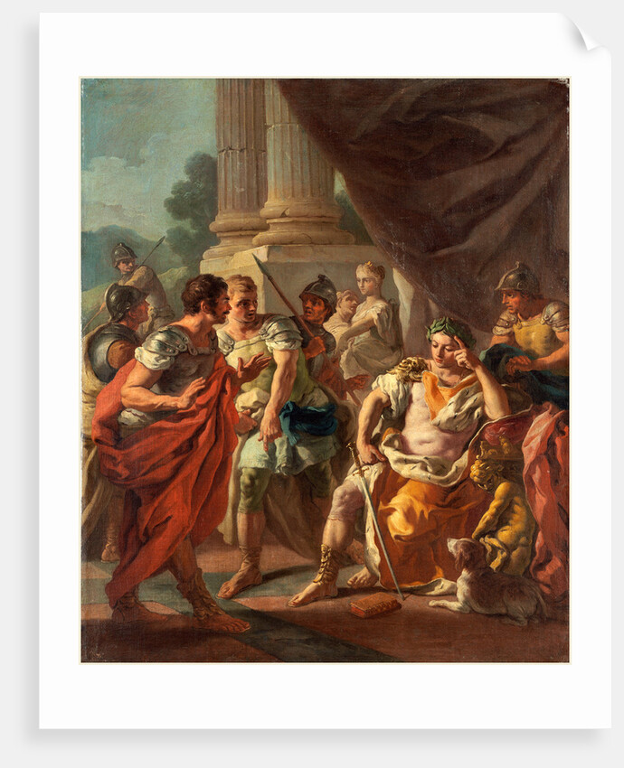 Alexander Condemning False Praise, 1760s by Francesco de Mura