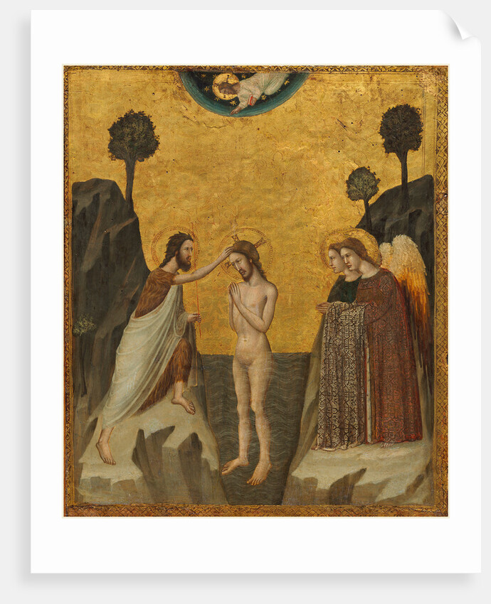 Italian, The Baptism of Christ, probably 1330-1340 by Master of the Life of Saint John the Baptist