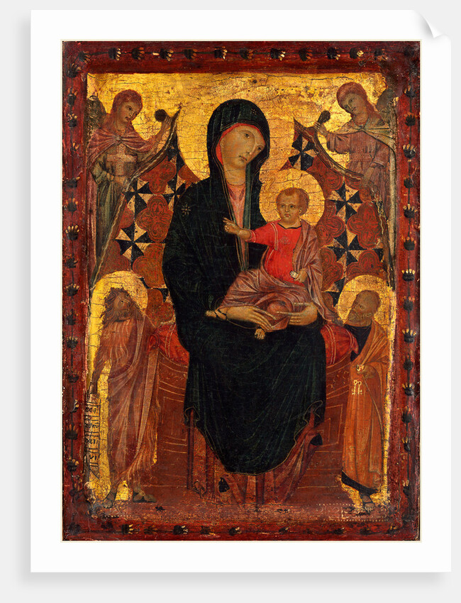 Italian, Madonna and Child with Saint John the Baptist and Saint Peter, probably c. 1290 by Cimabue