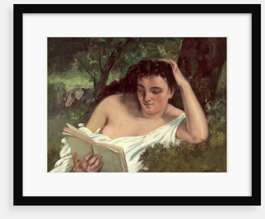 A Young Woman Reading by Gustave Courbet