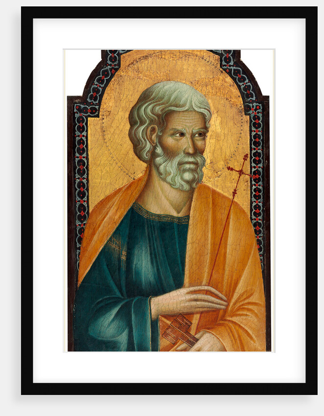 Christ between Saint Peter and Saint James Major left panel, late 13th century by Follower of Cimabue