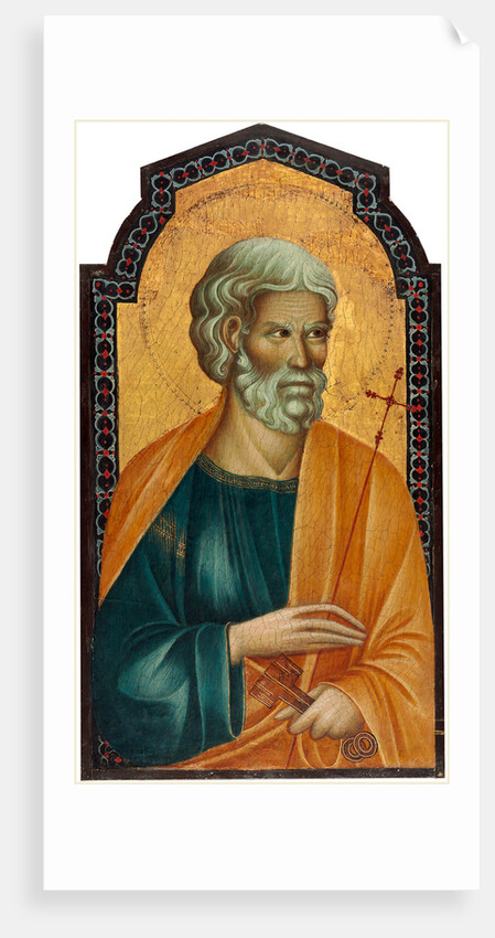 Christ between Saint Peter and Saint James Major left panel, late 13th century by Follower of Cimabue