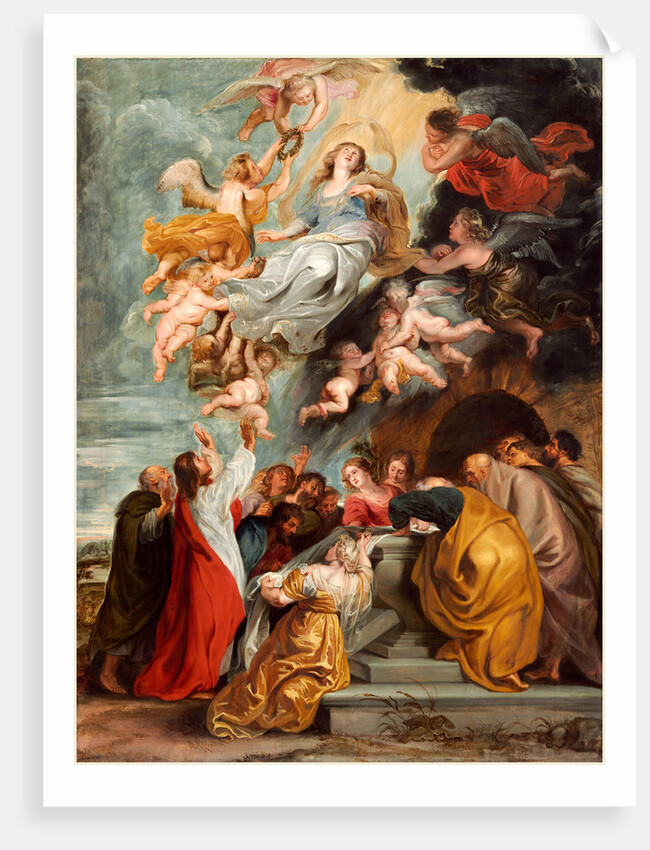 The Assumption of the Virgin, probably mid 1620s by Studio of Sir Peter Paul Rubens