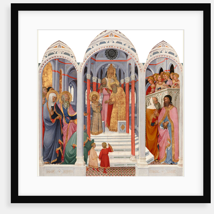 Italian, The Presentation of the Virgin, c. 1400, tempera on wood transferred to hardboard by Paolo di Giovanni Fei