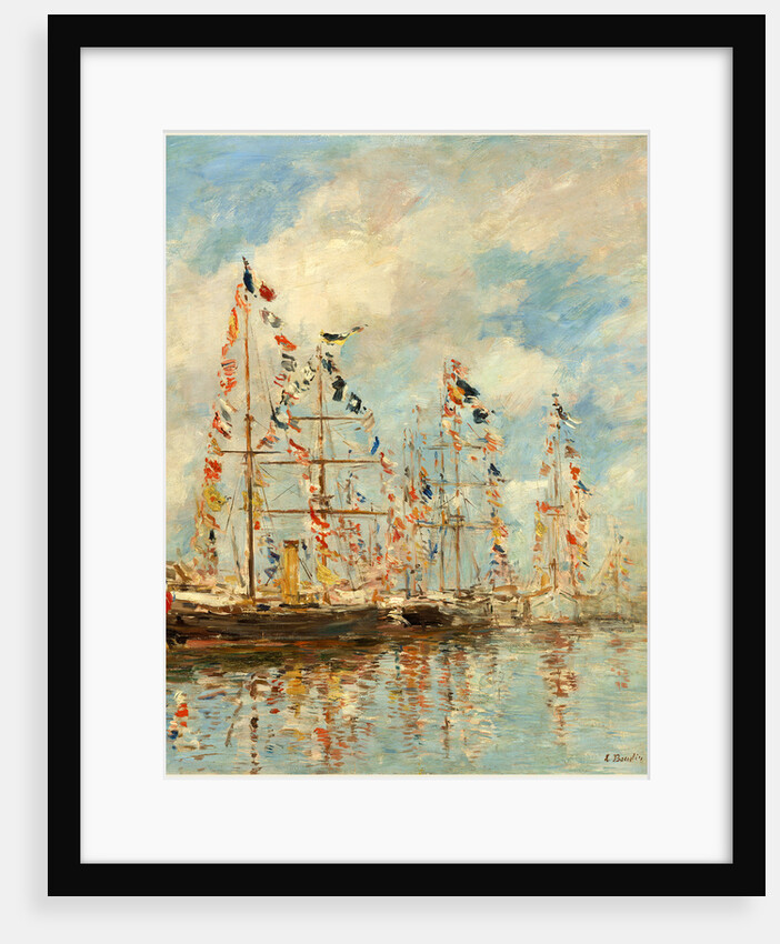 Yacht Basin at Trouville-Deauville, probably 1895-1896 by Eugène Boudin