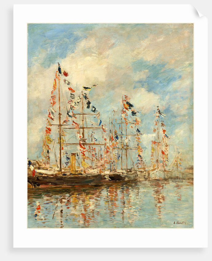 Yacht Basin at Trouville-Deauville, probably 1895-1896 by Eugène Boudin