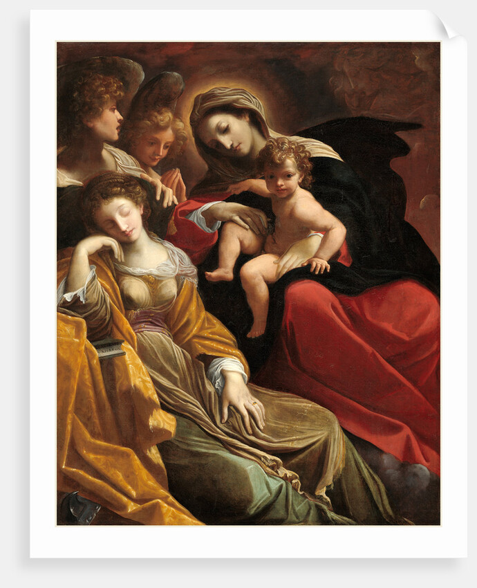 The Dream of Saint Catherine of Alexandria by Lodovico Carracci