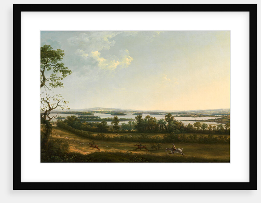 Lough Erne from Knock Ninney, with Bellisle in the distance by Thomas Roberts