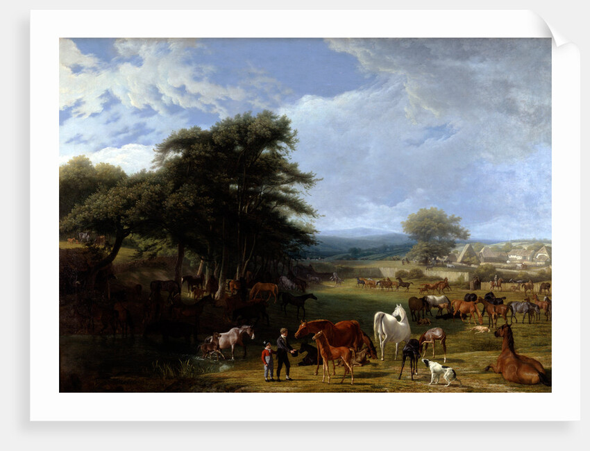 Lord Rivers's Stud Farm, Stratfield Saye by Jacques-Laurent Agasse