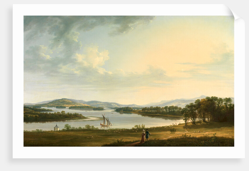 Knock Ninney and Lough Erne from Bellisle, County Fermanagh, Ireland by Thomas Roberts
