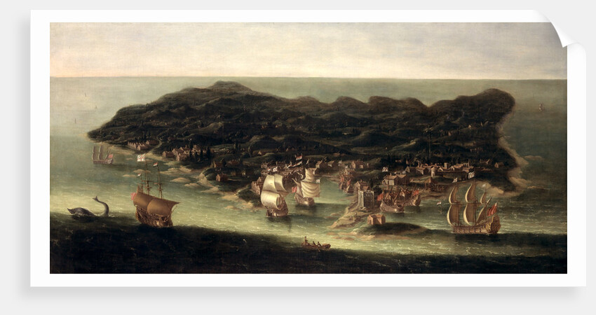 The Island of Barbados A Bird's Eye View of the Island of Barbados by Isaac Sailmaker