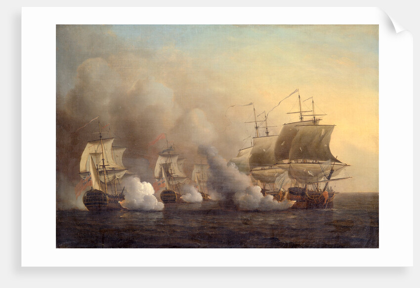 Action off the Cape of Good Hope, Samuel Scott, ca. 1702-1772 by Samuel Scott