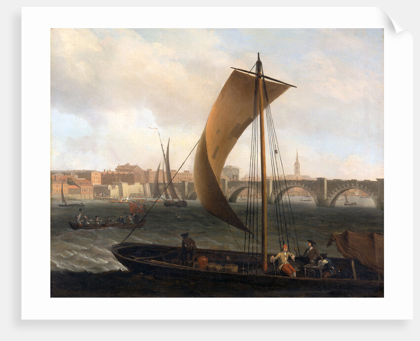 View on the Thames with Westminster Bridge, Samuel Scott, ca. 1702-1772 by Samuel Scott