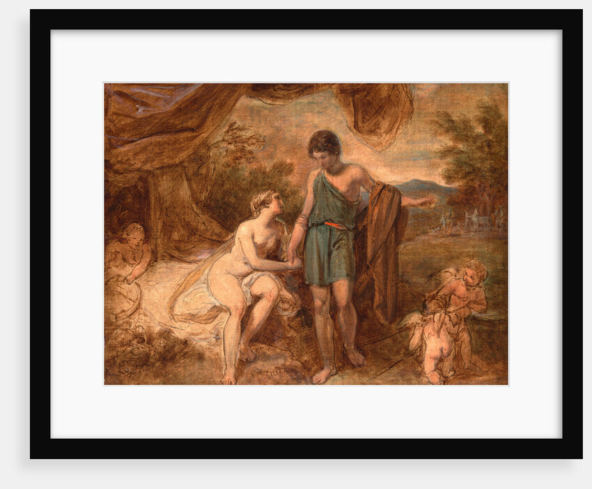 An Unfinished Study of Venus and Adonis by Thomas Stothard