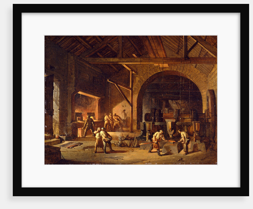 Interior of an Ironworks by Godfrey Sykes