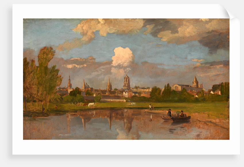 Oxford from the River with Christ Church in the Foreground View of Oxford by William Turner of Oxford