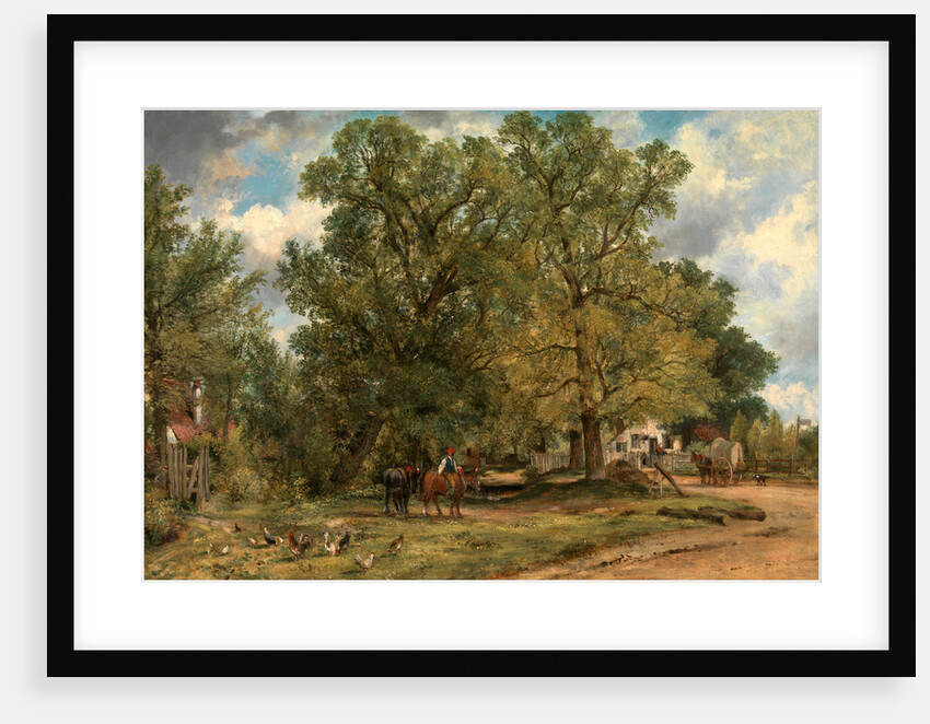 Landscape with Cottages by Frederick W. Watts