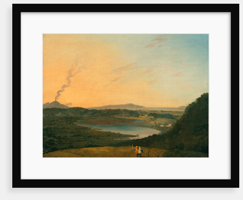 Lago d'Agnano with Vesuvius in the distance, Italy by Richard Wilson