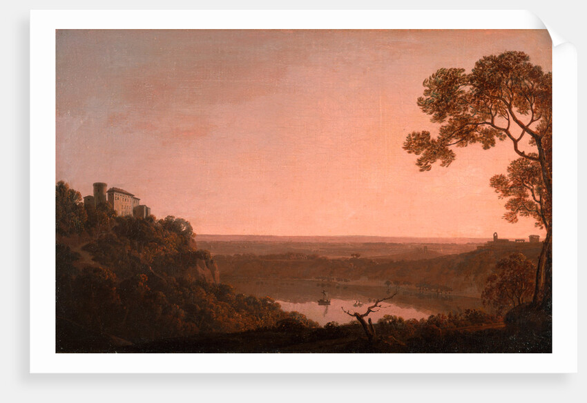 Lake Nemi by Joseph Wright of Derby
