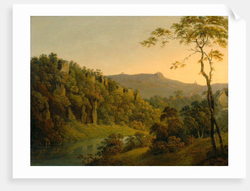 Matlock Dale, looking toward Black Rock Escarpment by Joseph Wright of Derby