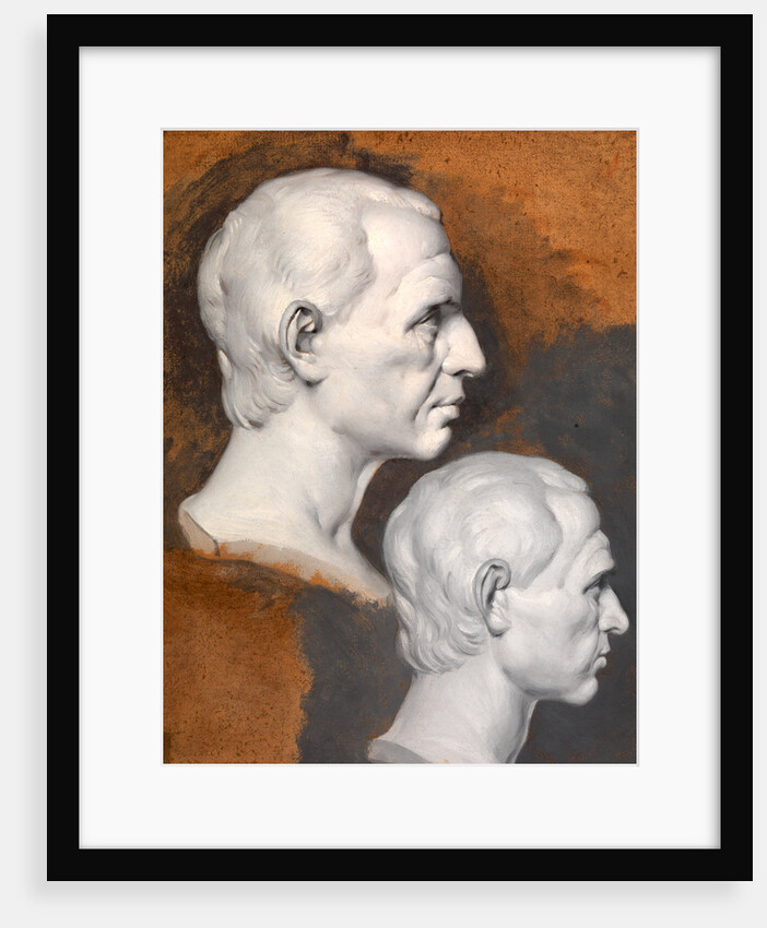 Studies of a Classical Bust A Study after an Antique Bust in Two Positions by Joseph Wright of Derby
