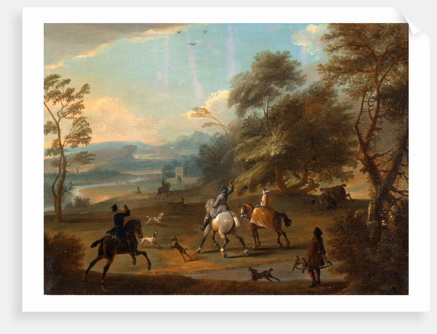 A Hawking Party, Jan Wyck, ca. 1645-1700 by Jan Wyck